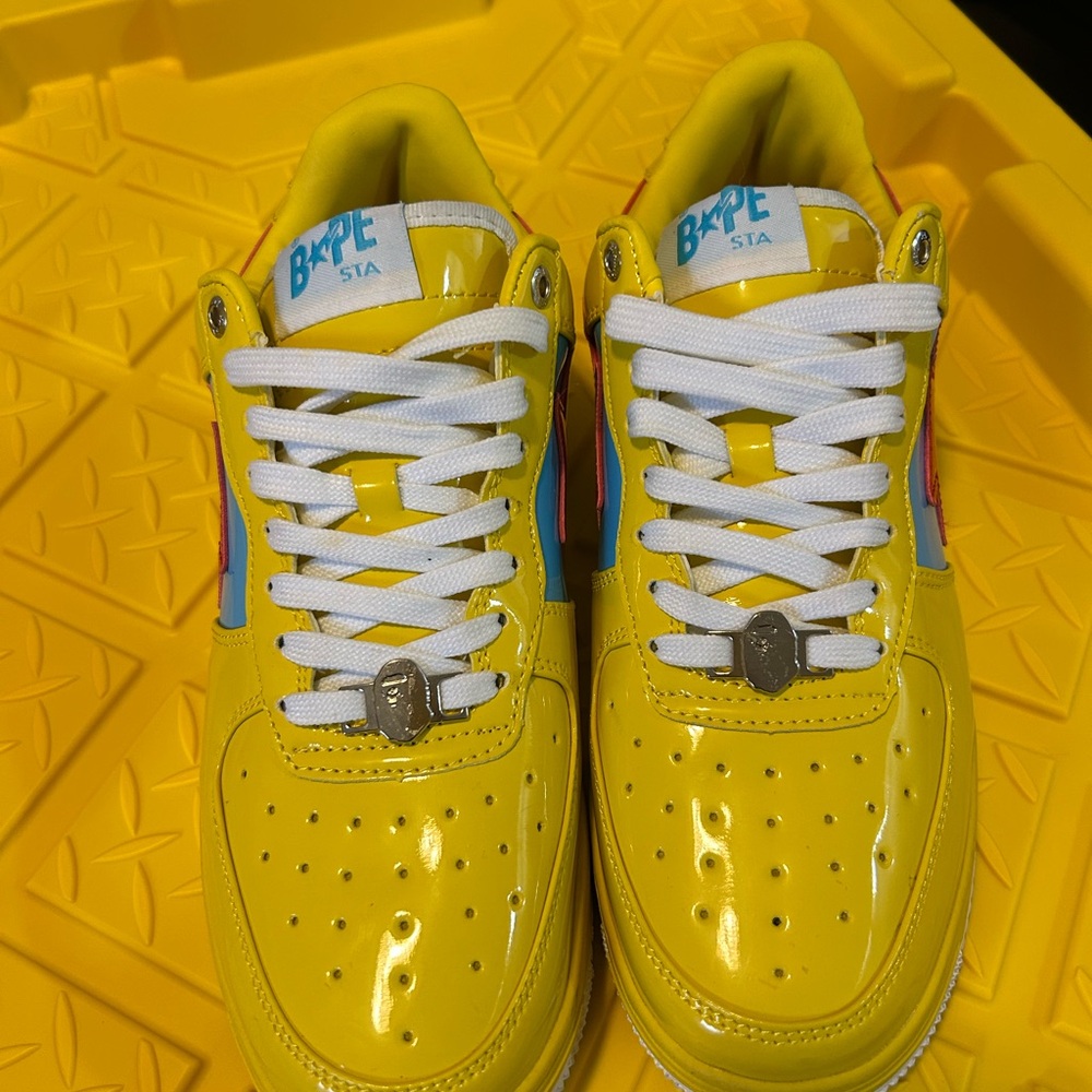 Bape Adult Marvel Thor Yellow and Blue Sneakers